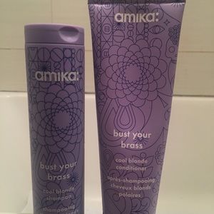 Set of Amika purple shampoo